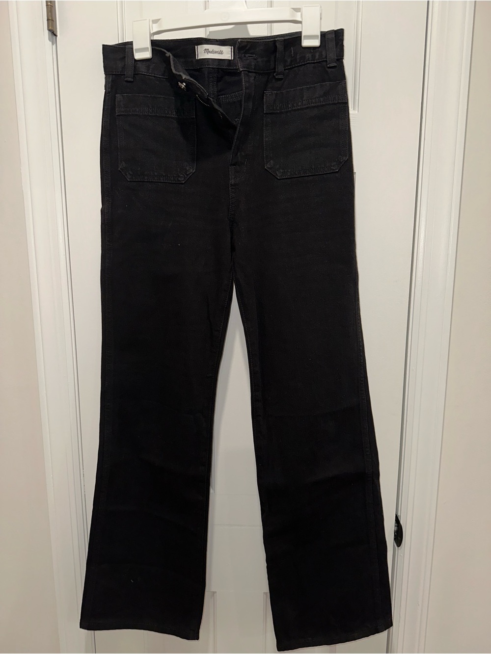 Madewell Black Cleo Straight Jean
